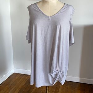 Boutique 3X cold shoulder top